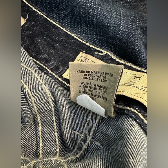 36” Waist WILLIAM RAST Billy Flare Denim Jeans Dark Wash Mid Rise Men’s Tag 32 - Picture 9 of 11